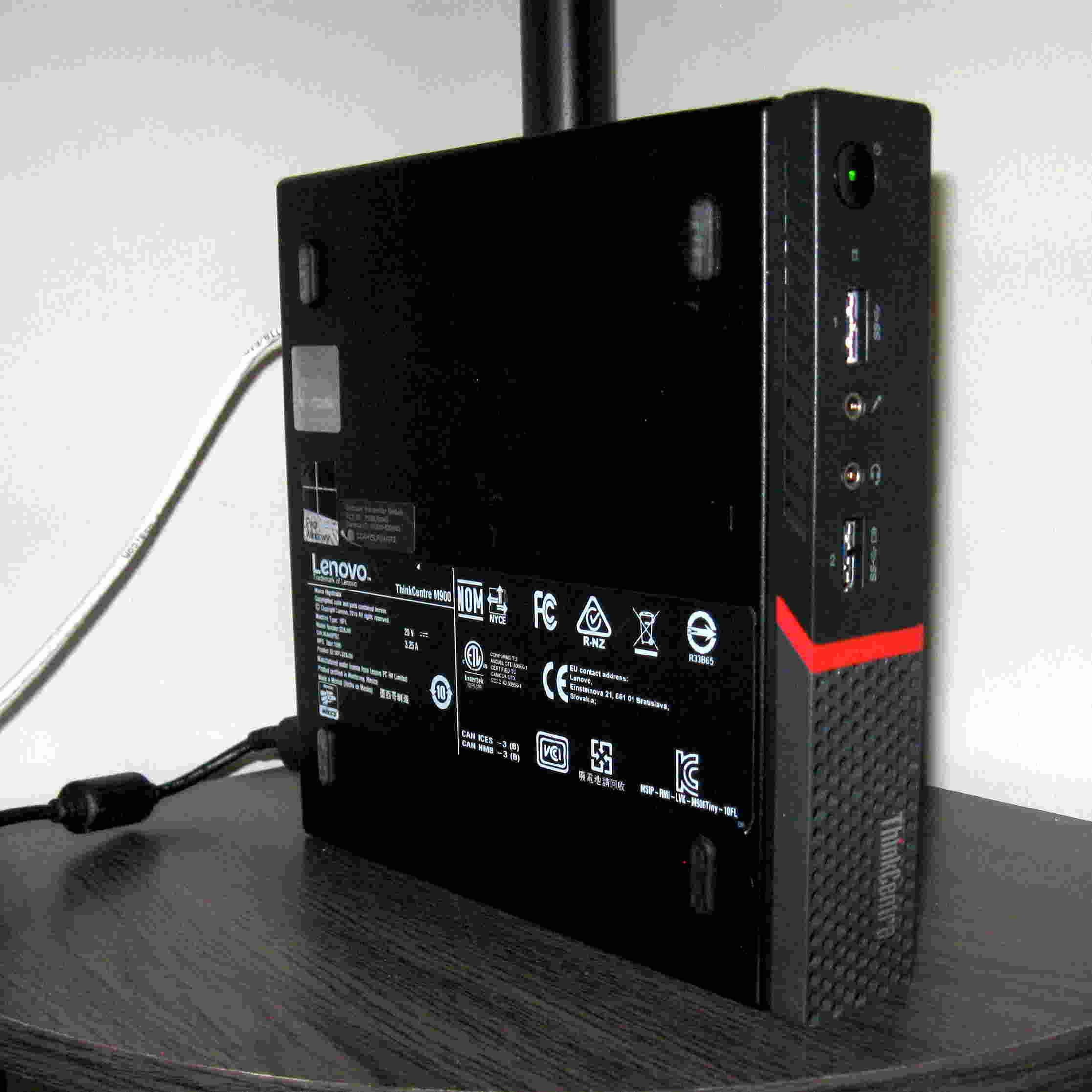 Lenovo ThinkCentre running the site