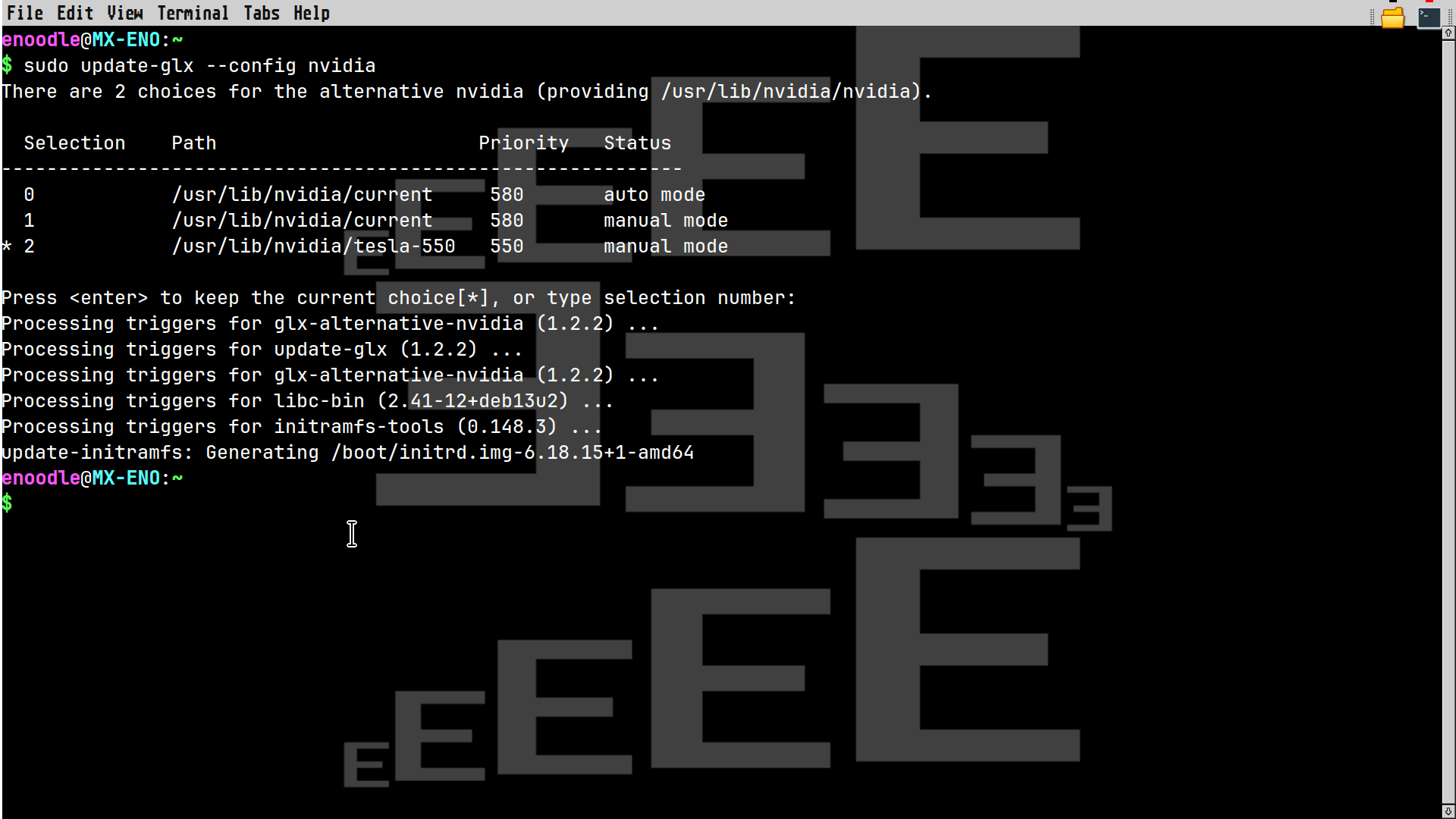 nvidia-terminal-config